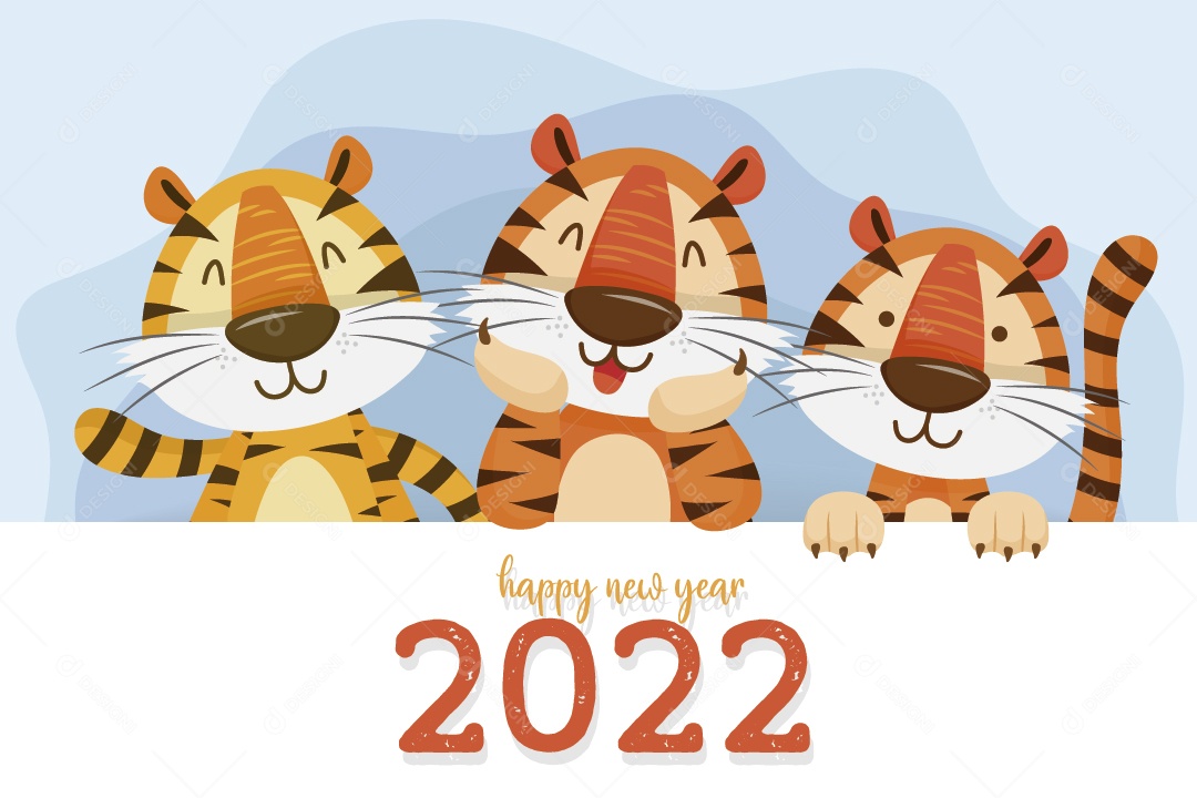 Feliz Ano Novo 2022 Ilustrações Vetor EPS