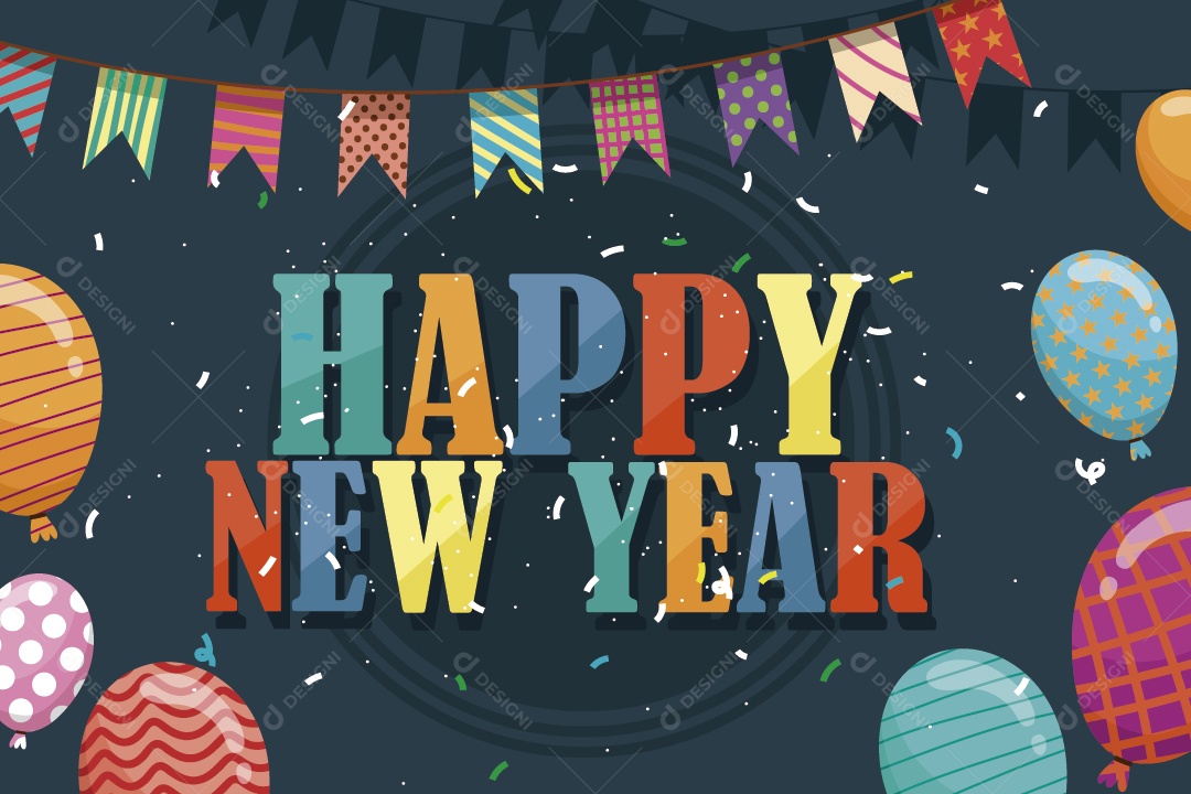 Feliz Ano Novo 2022 Ilustrações Vetor EPS