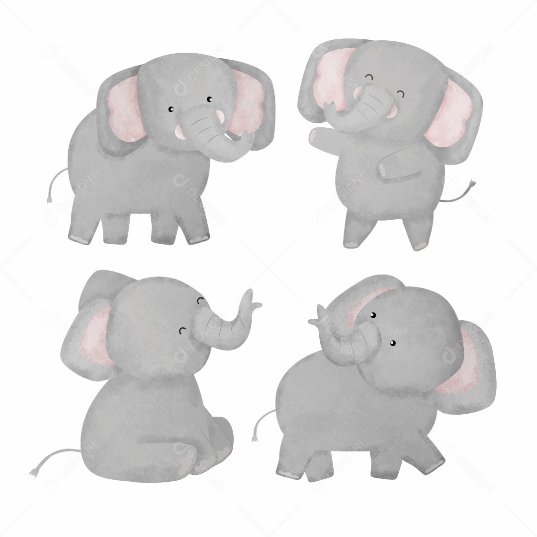 Elefante Ilustração Vetor EPS