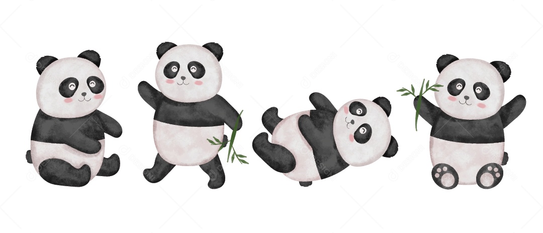 Panda ilustração Vetor EPS