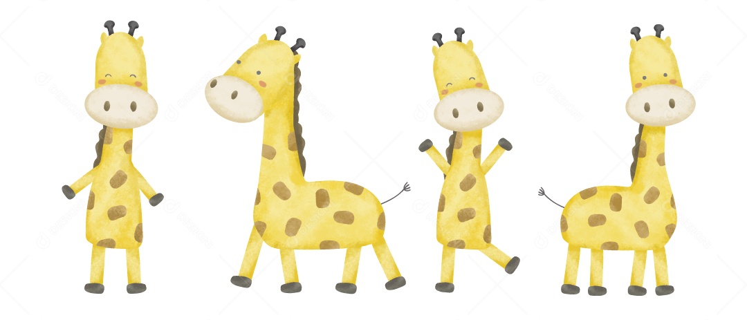 Girafa ilustração Vetor EPS