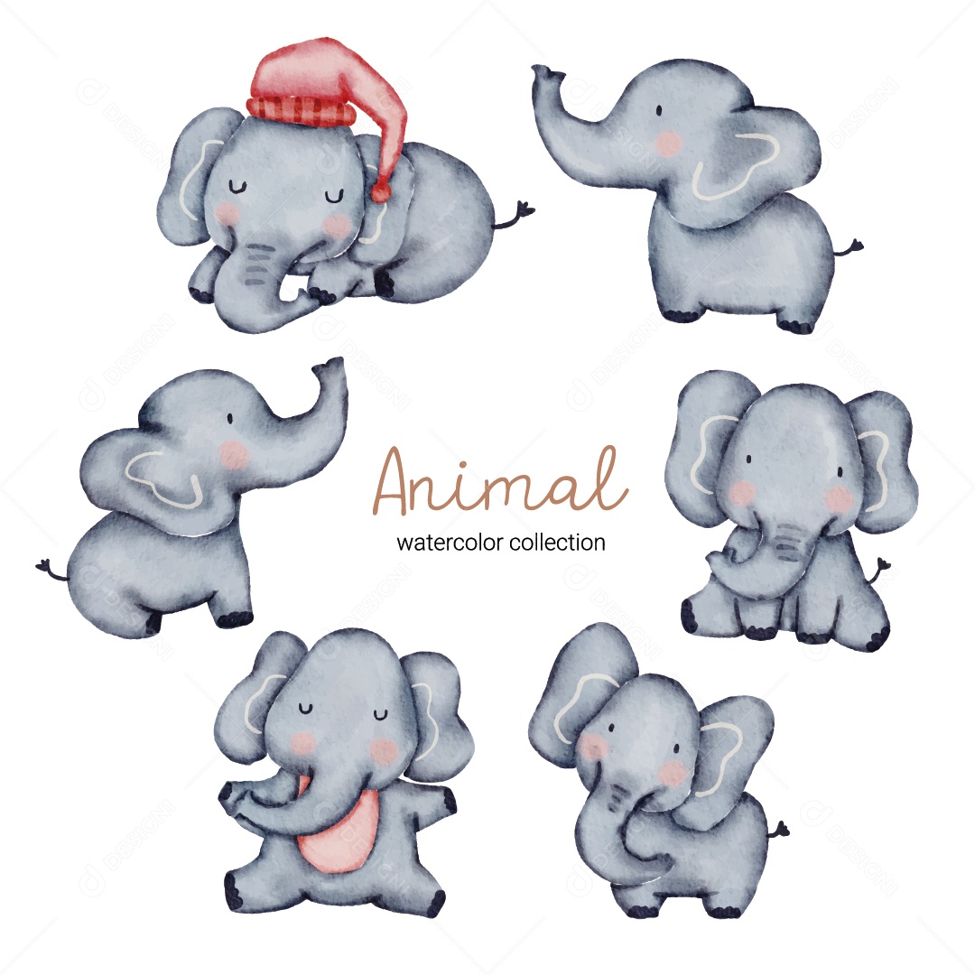 Elefante Ilustração Vetor EPS