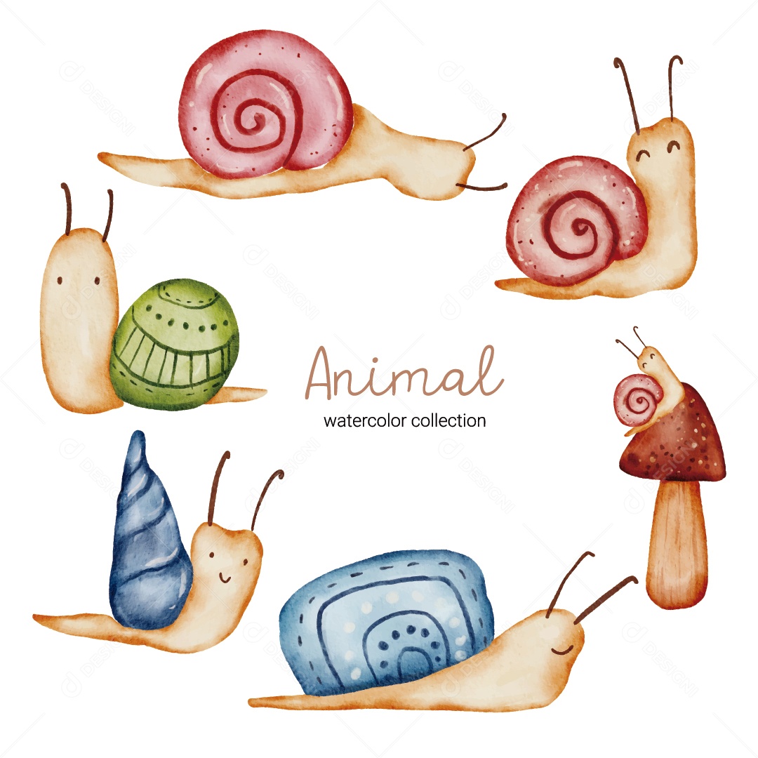 Caracol Ilustração Vetor EPS