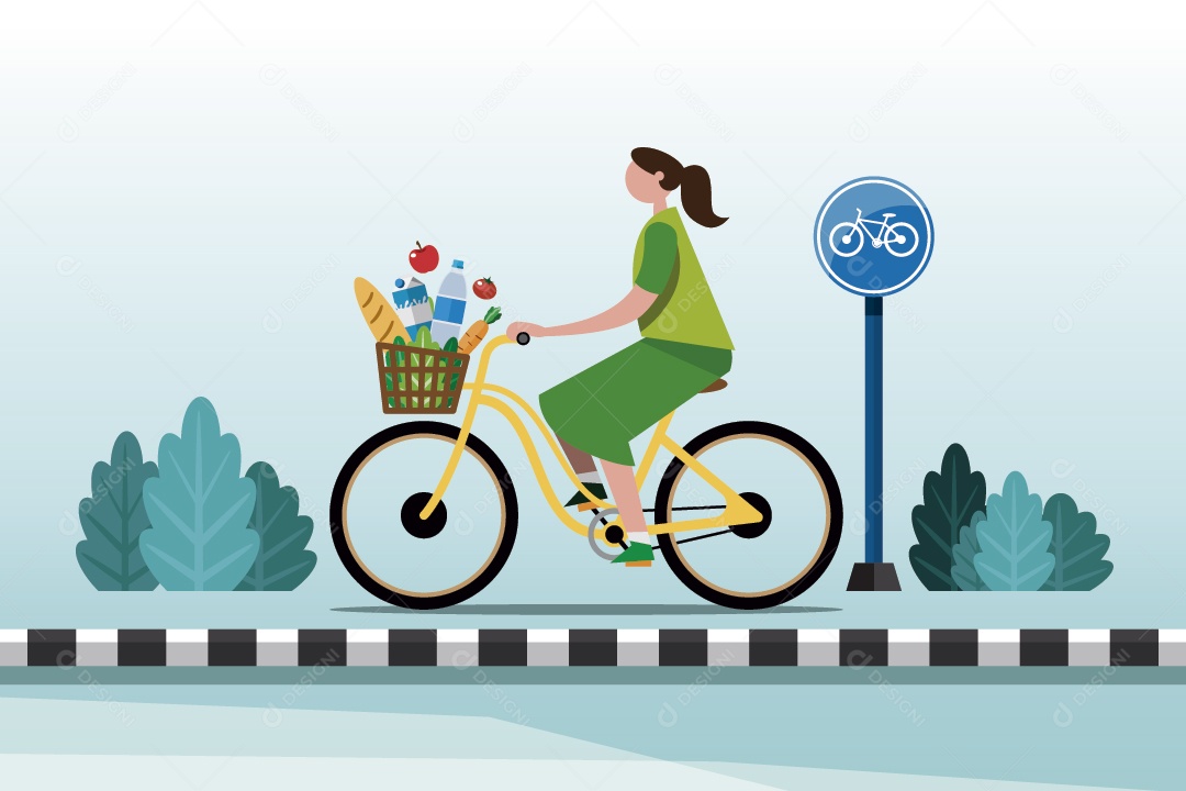 Ilustrações de Ciclismo Vetor EPS