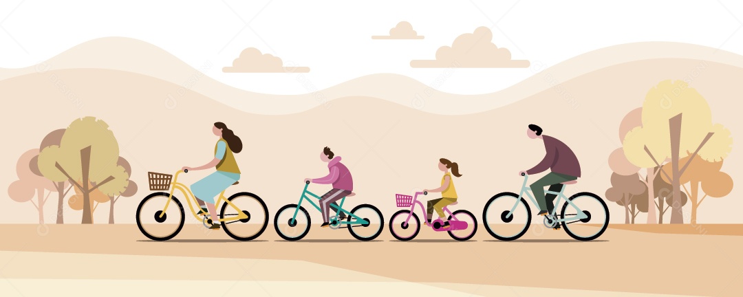 Ilustrações de Ciclismo Vetor EPS