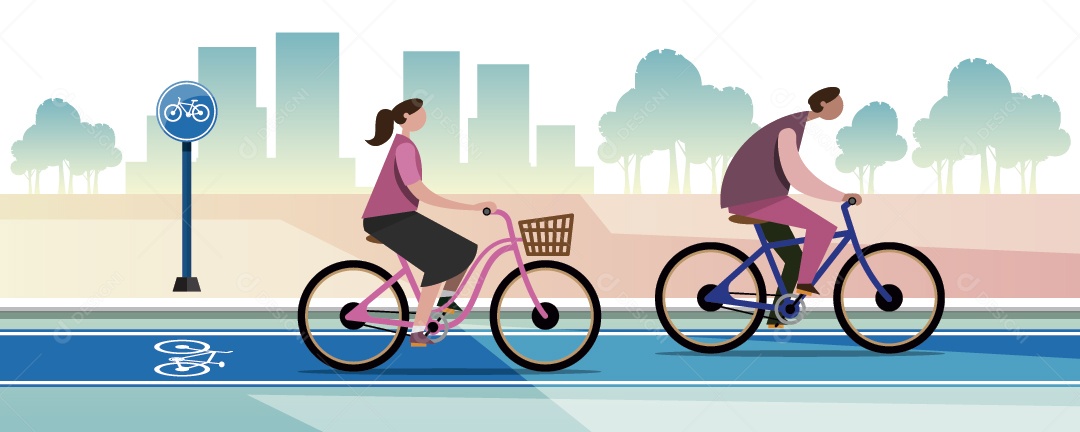 Ilustrações de Ciclismo Vetor EPS