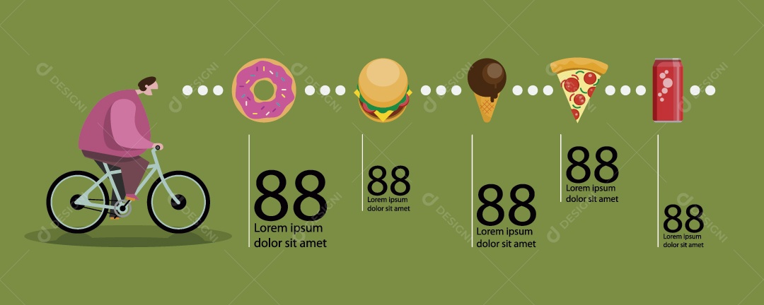 Ilustrações de Ciclismo Vetor EPS