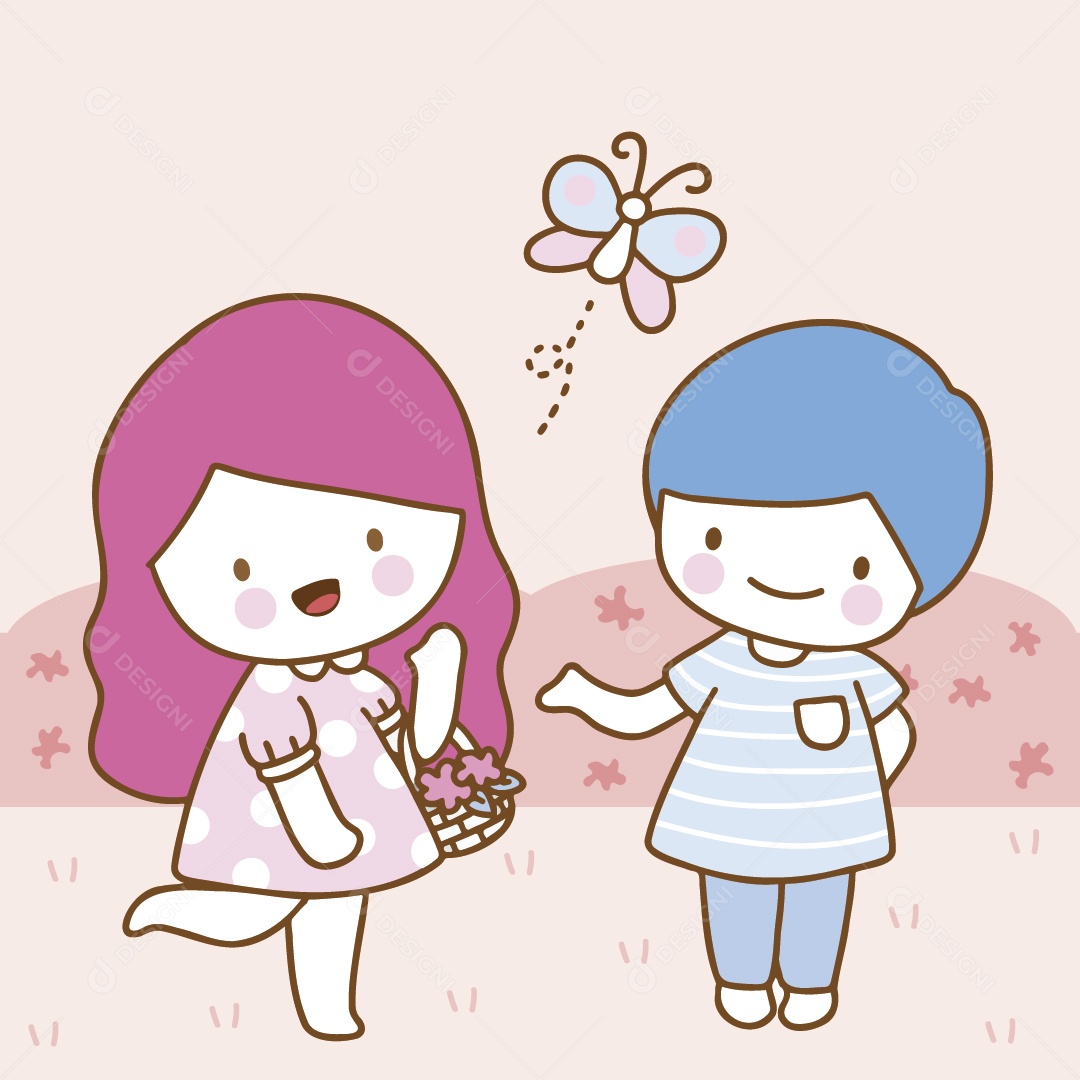 Casal Ilustrações do Dia dos Namorados Vetor EPS