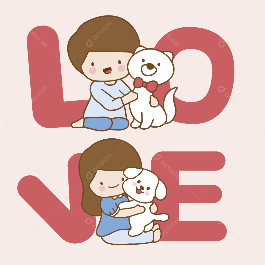 Ilustrações do Dia dos Namorados Vetor EPS