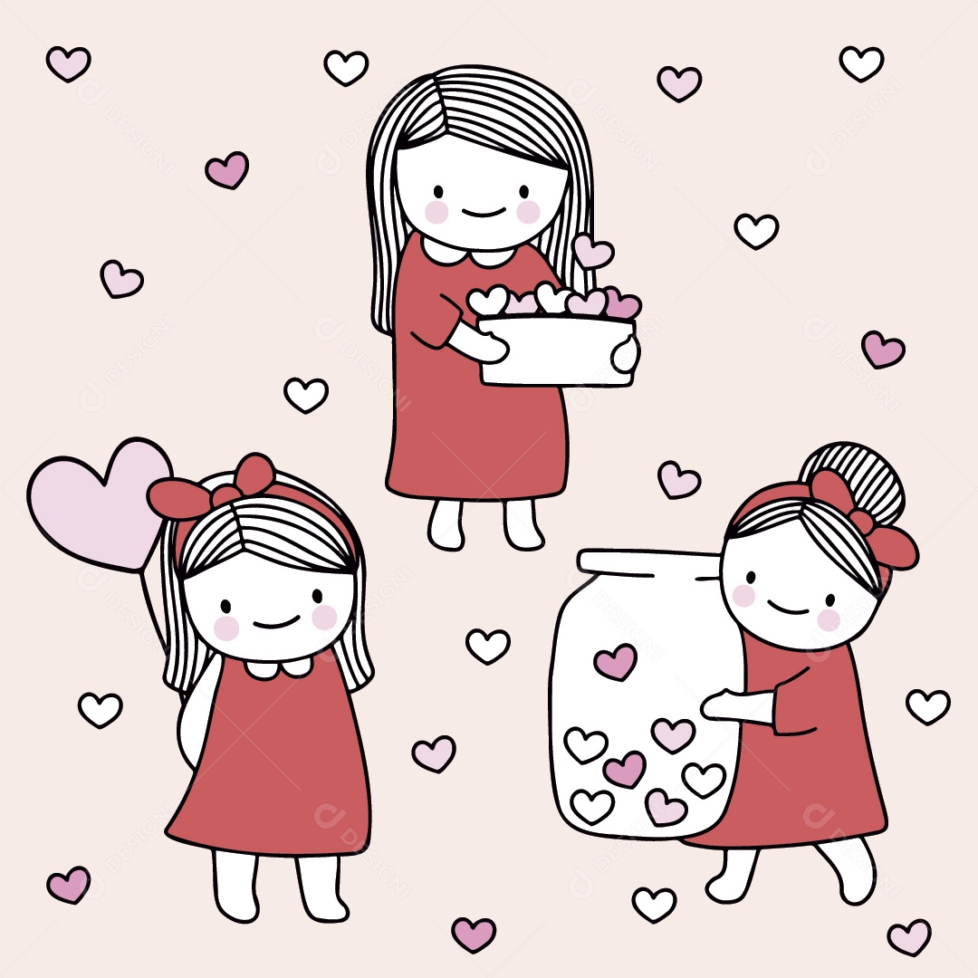 Dia dos Namorados ilustrações Vetor EPS