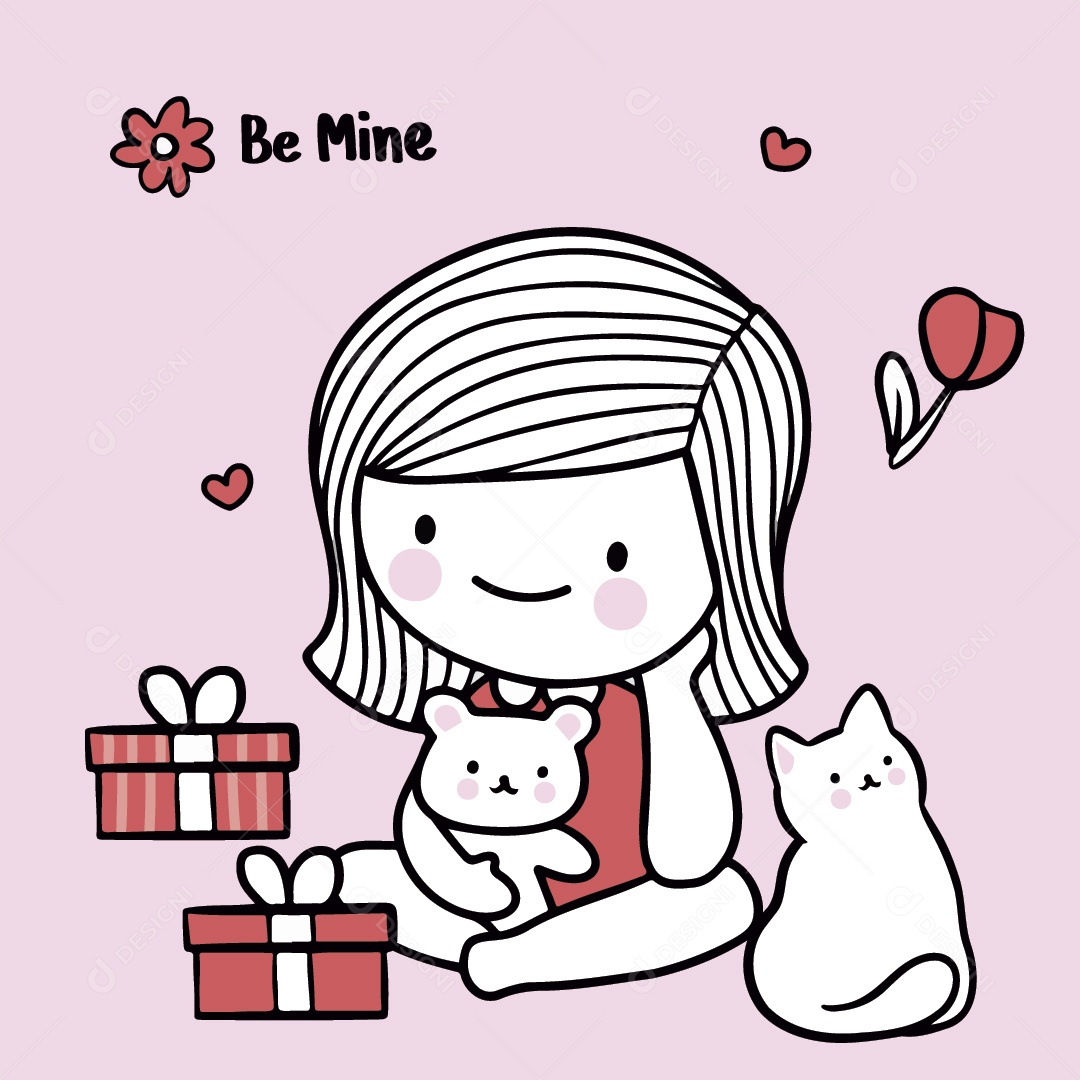 Ilustrações do Dia dos Namorados Vetor EPS