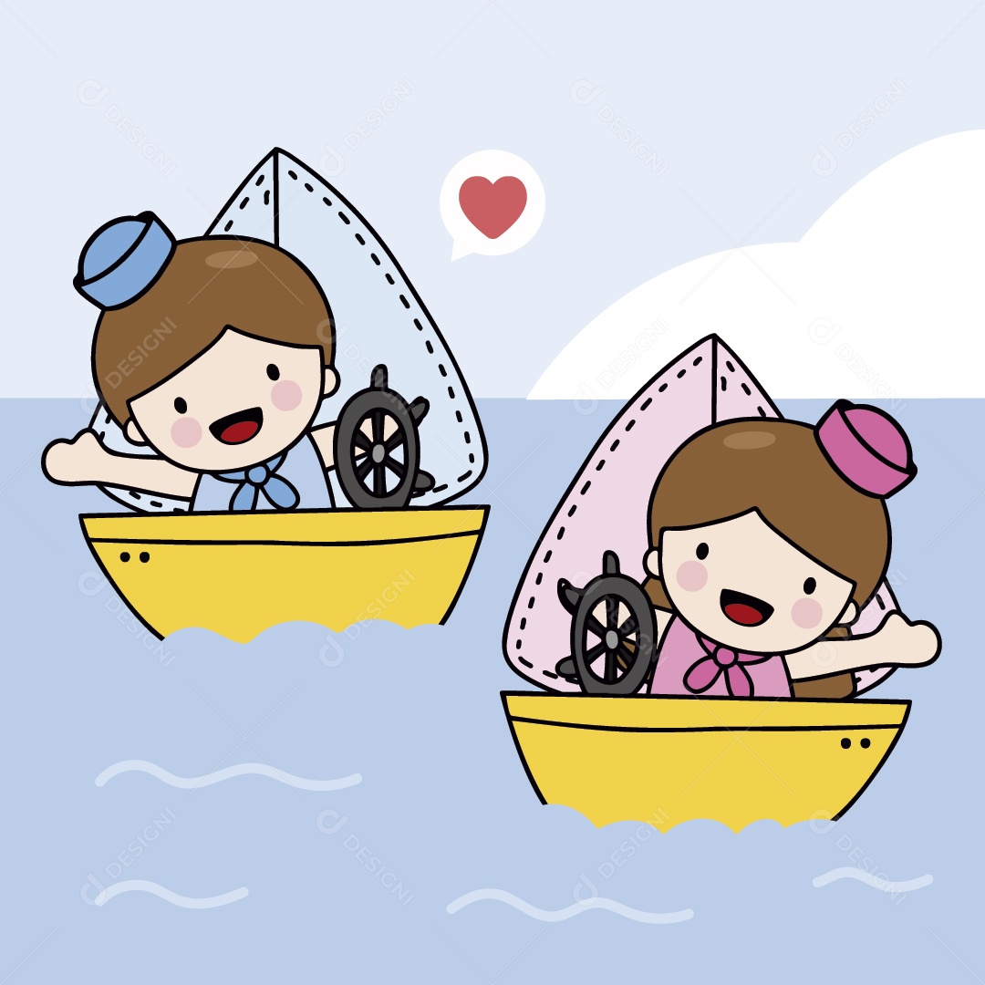 Casal Ilustrações do Dia dos Namorados Vetor EPS