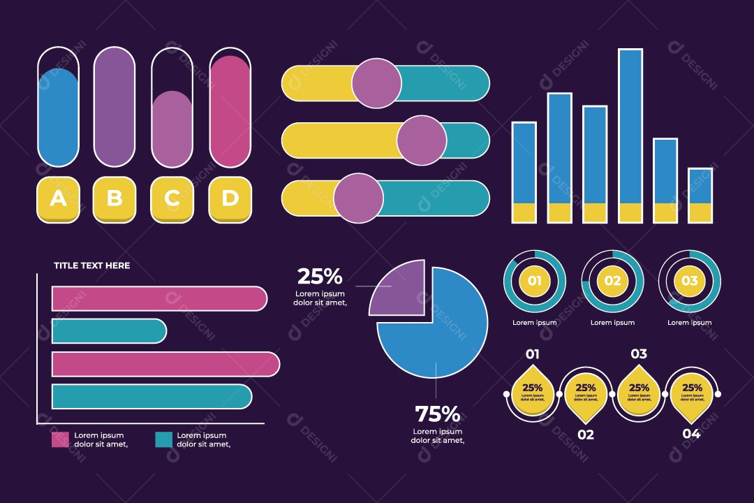Infográfico Ilustração Vetor EPS