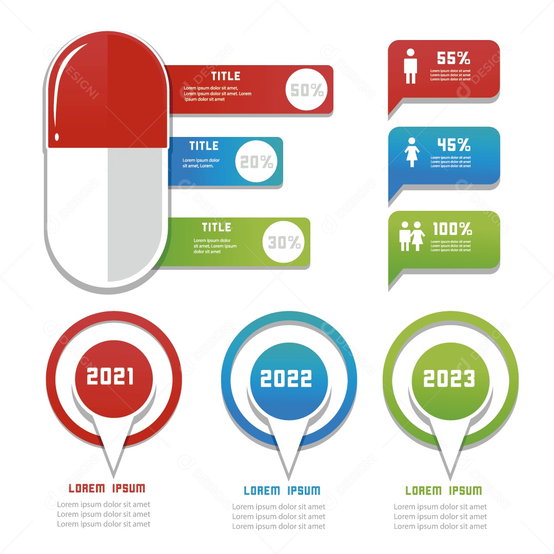 Infográfico Ilustração Vetor EPS