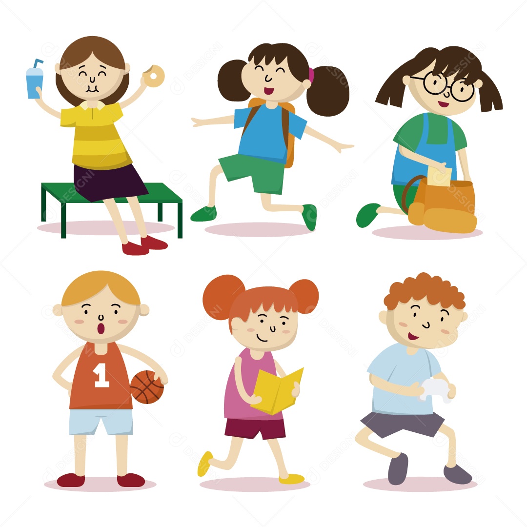 Ilustrações de Crianças Vetor EPS