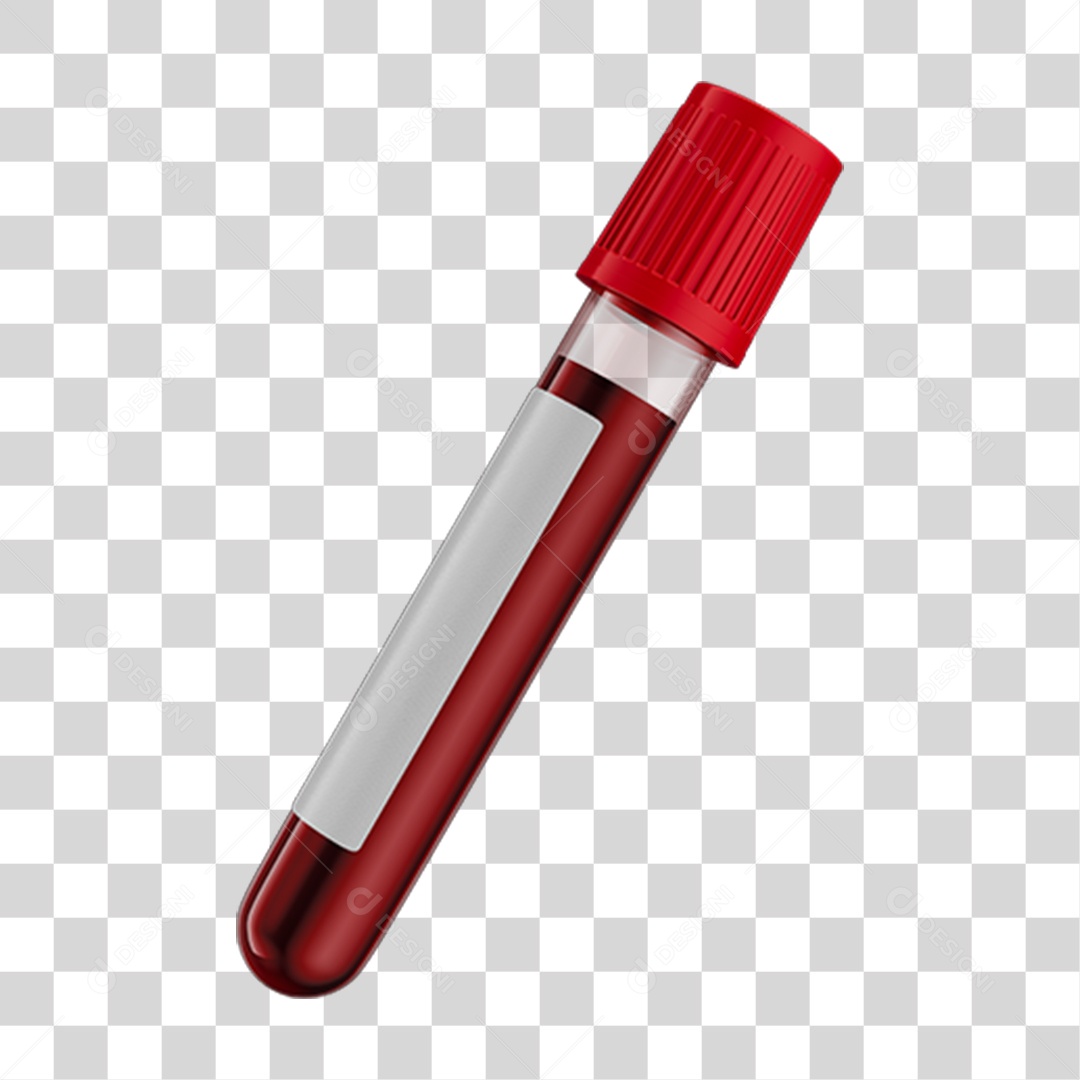 Tubo de Coleta de Sangue PNG Transparente