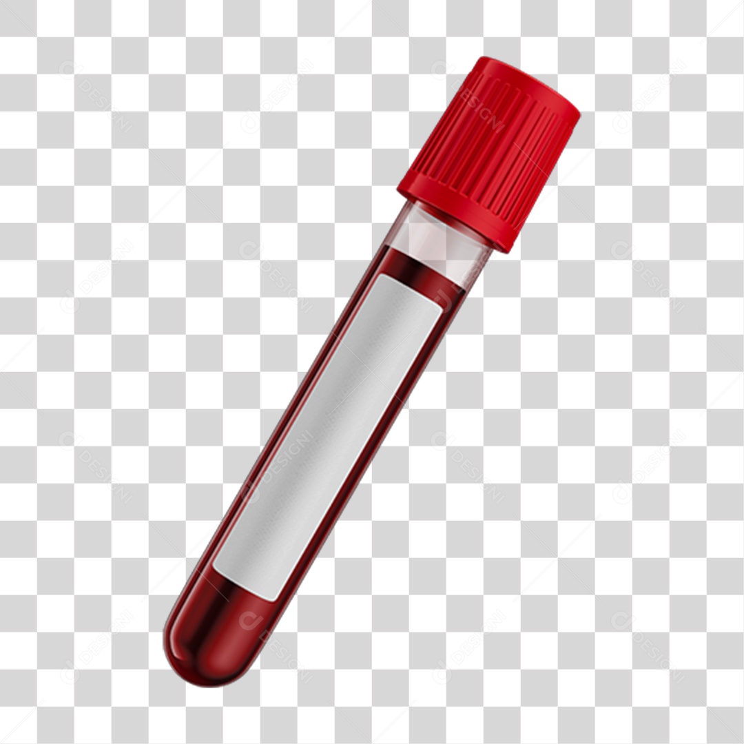 Tubo de Coleta de Sangue PNG Transparente