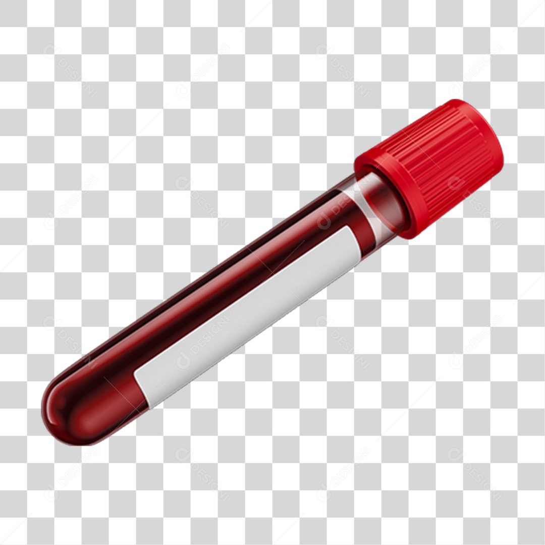 Tubo de Coleta de Sangue PNG Transparente