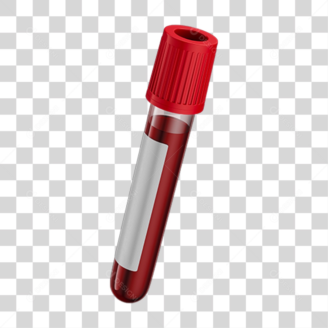 Tubo de Coleta de Sangue PNG Transparente