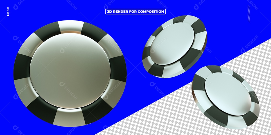 Elemento 3D Moedas De Jogos Para Composição PSD