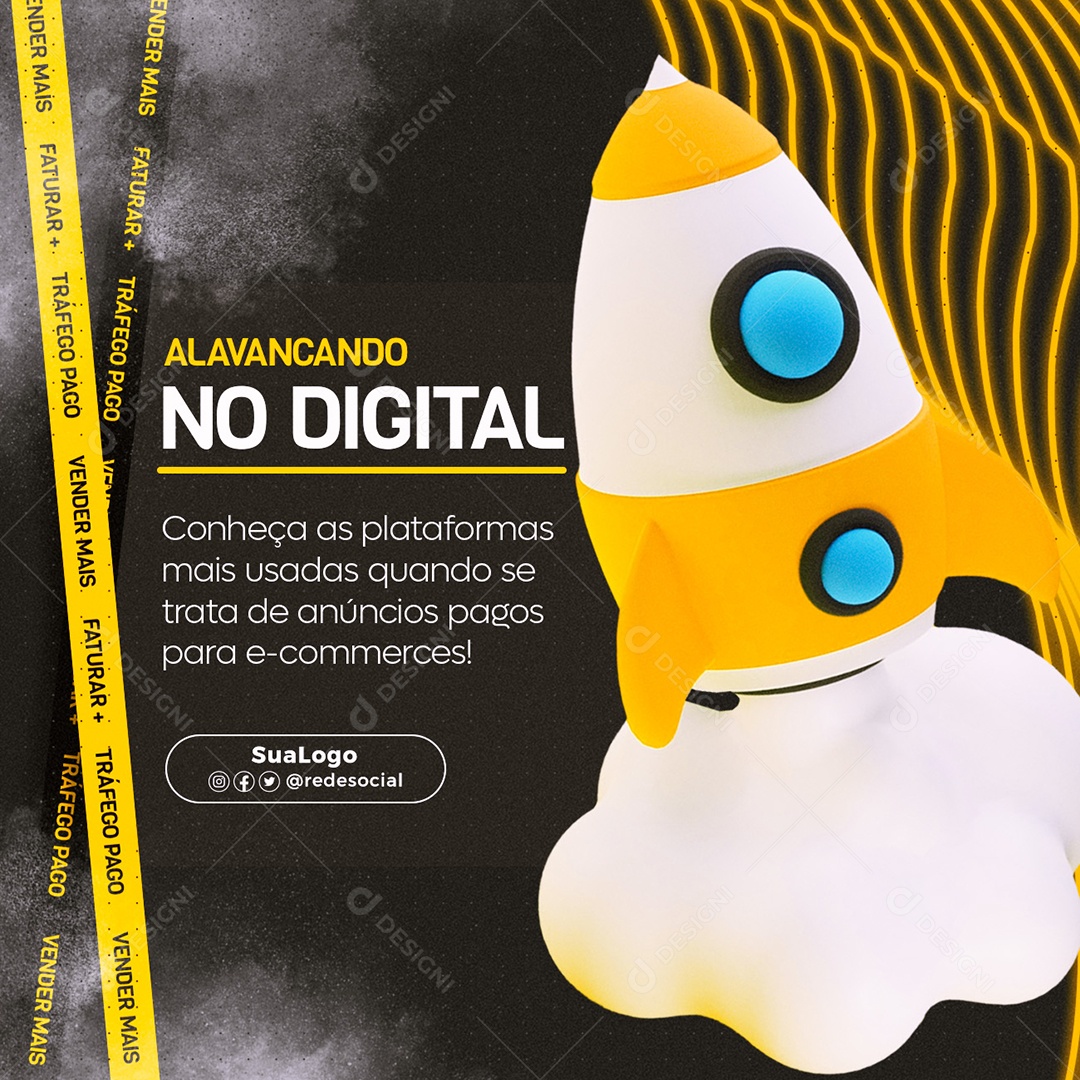 Social Media Alavancando no Digital Conheça as Plataformas PSD Editável
