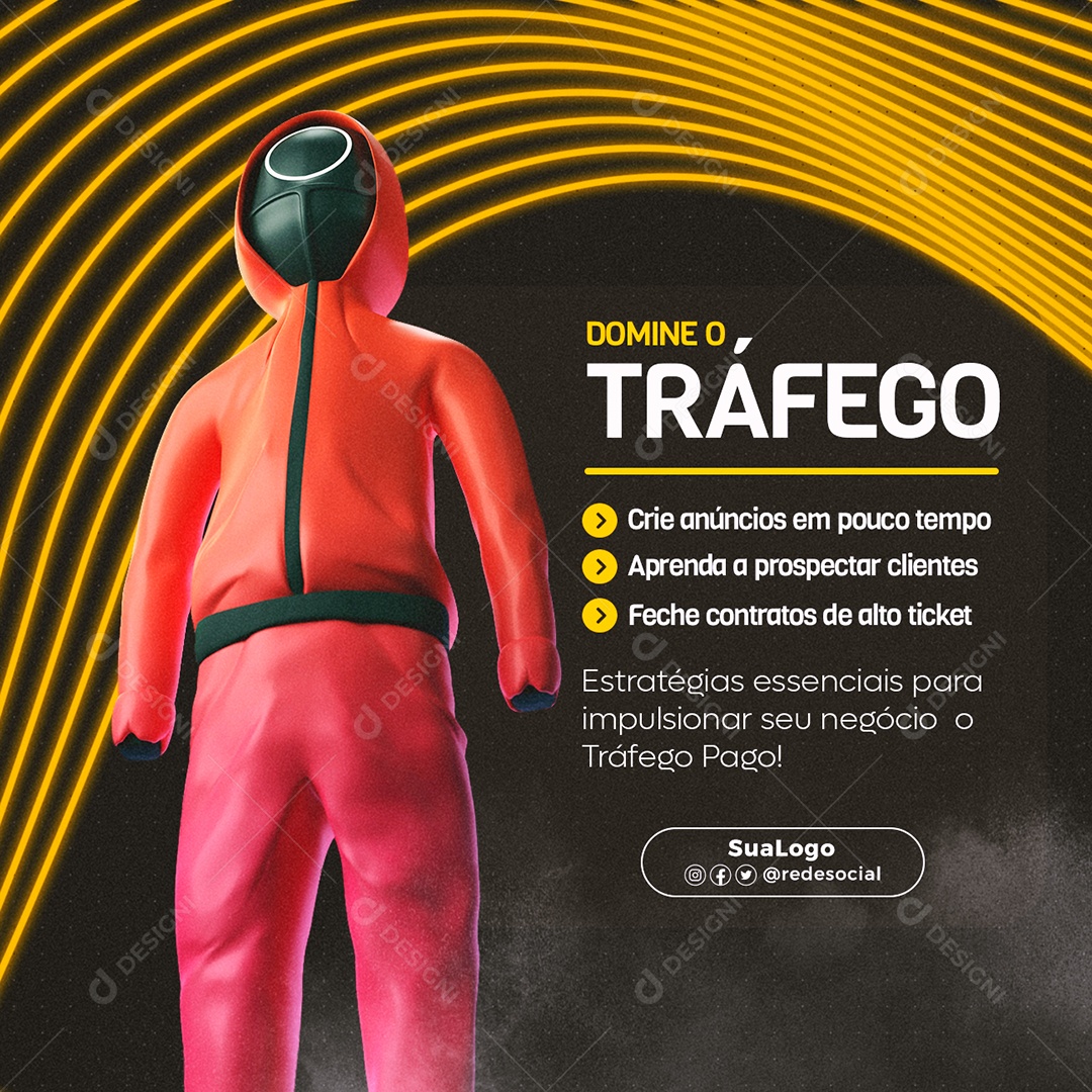 Social Media Domine o Tráfego Estratégias Essenciais PSD Editável