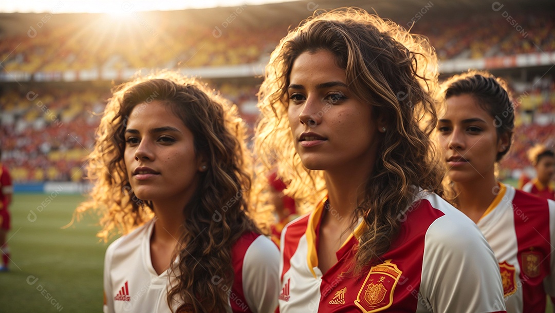 Futebol espanhol feminino muito felizes