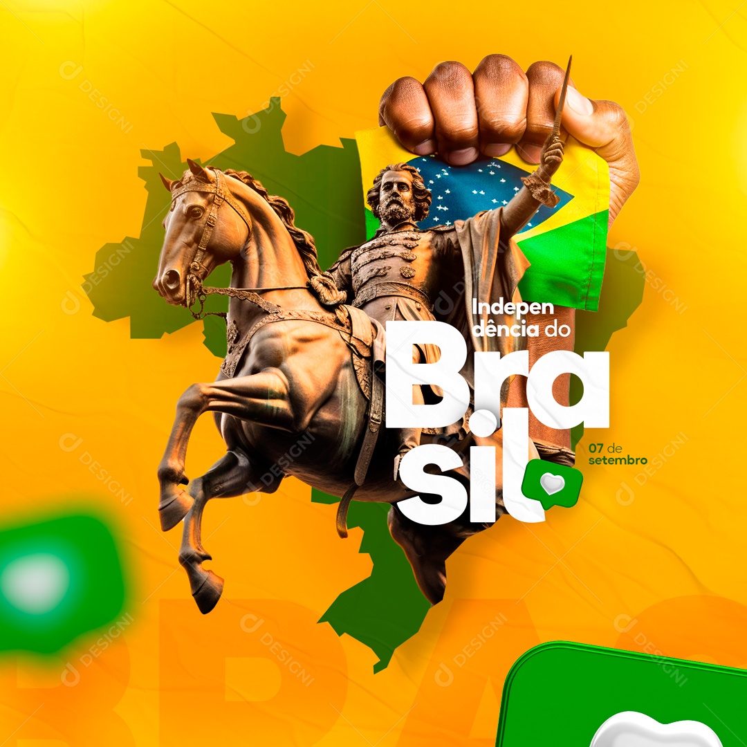 Social Media Feed Independência Do Brasil 07 De Setembro PSD Editável