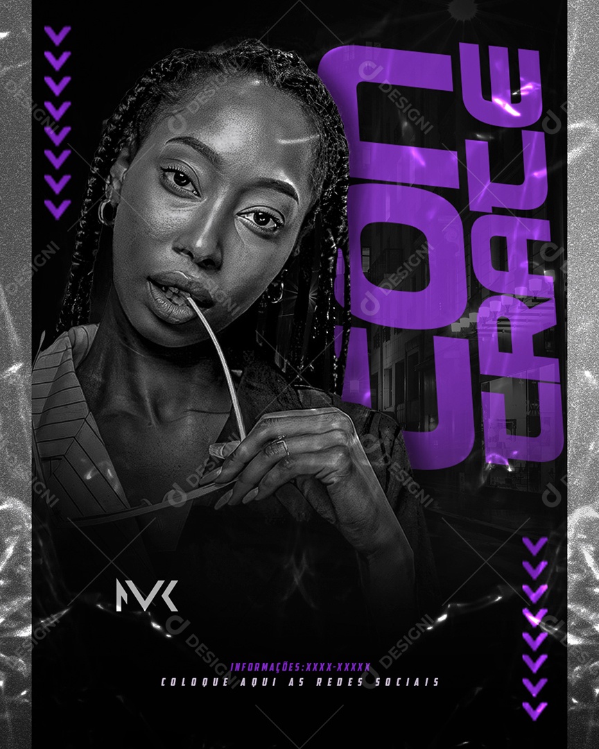 Flyer Feed Contrate Social Media PSD Editável