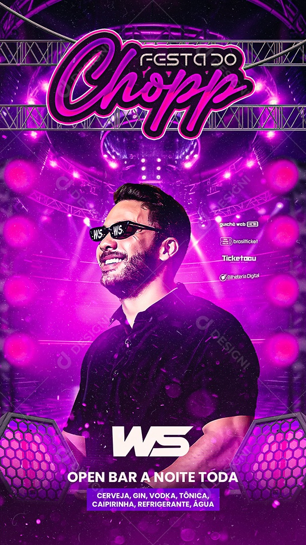 Story Flyer Wesley Safadão Festa Do Chopp Social Media PSD Editável
