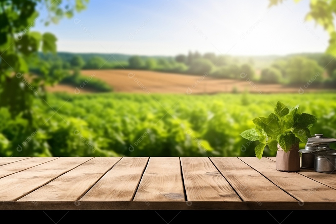 Imagem realista de uma linda lavoura