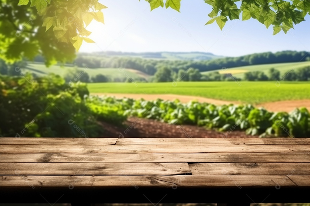 Imagem realista de uma linda lavoura