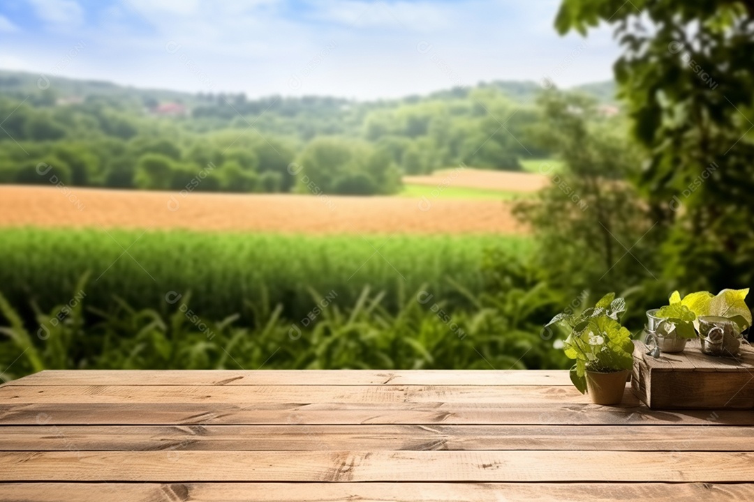 Imagem realista de uma linda lavoura