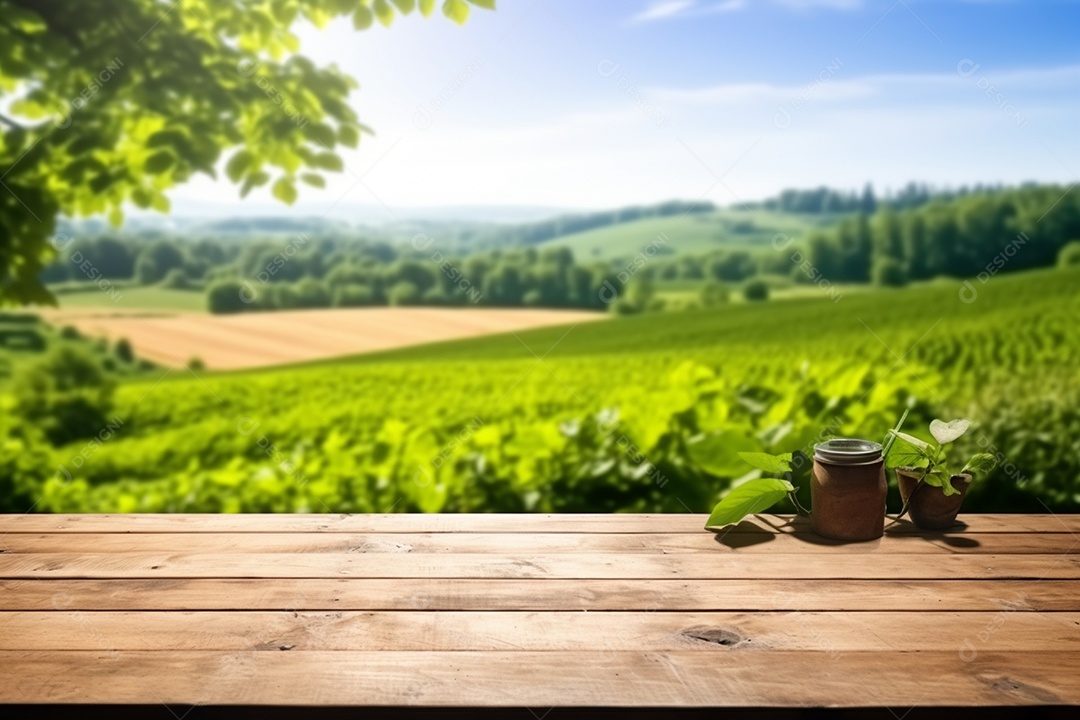 Imagem realista de uma linda lavoura