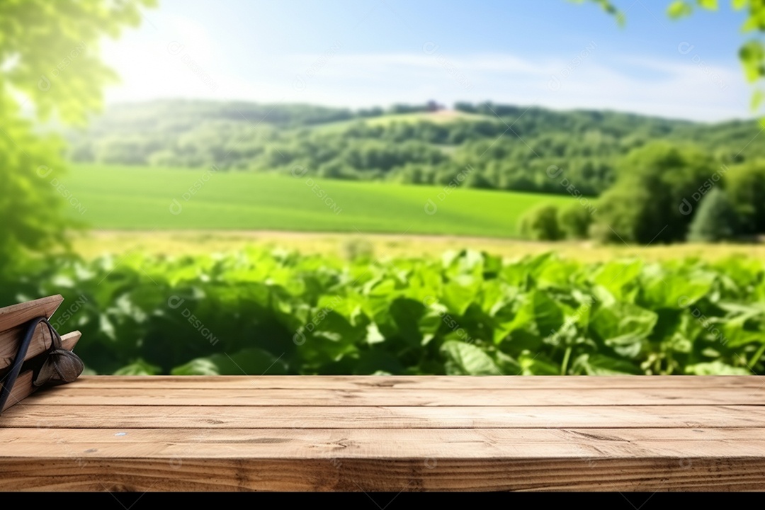 Imagem realista de uma linda lavoura