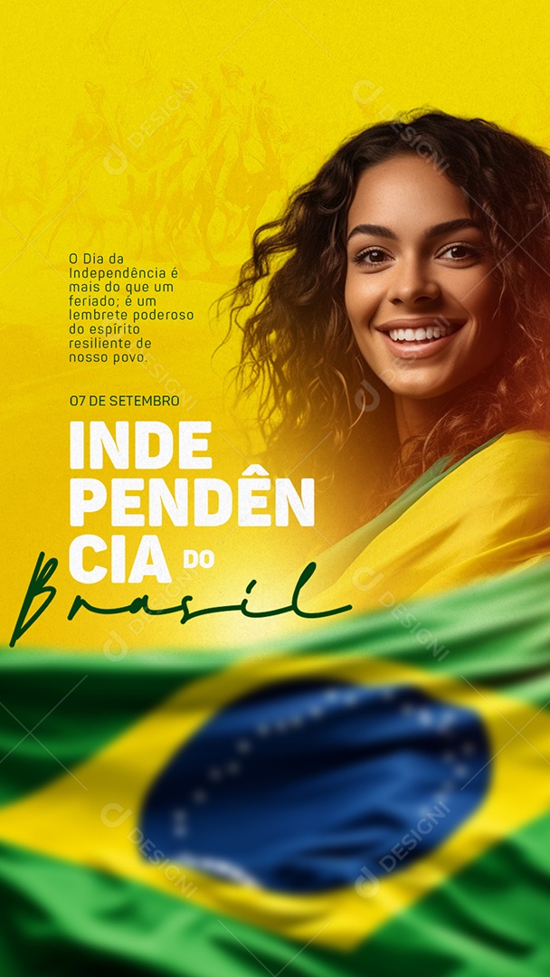 Story Dia da Independência do Brasil 07 De Setembro Social Media PSD Editável