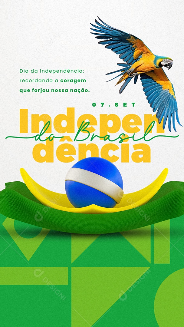 Story Dia da Independência do Brasil 07 De Setembro Social Media PSD Editável