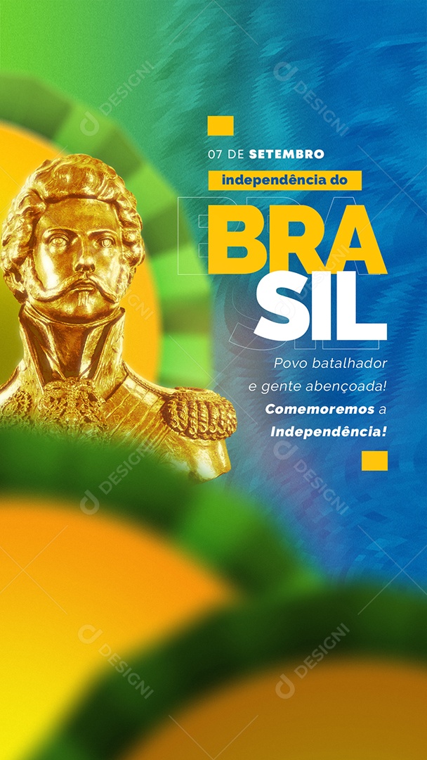 Story Dia da Independência do Brasil 07 De Setembro Social Media PSD Editável