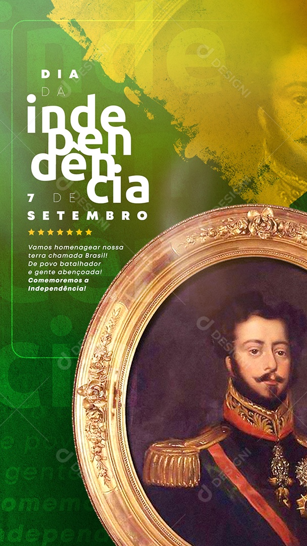 Story Dia da Independência do Brasil 7 De Setembro Social Media PSD Editável