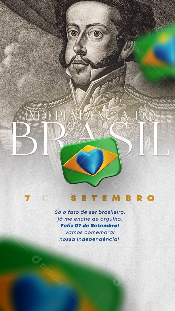 Story Dia da Independência do Brasil 7 De Setembro Social Media PSD Editável