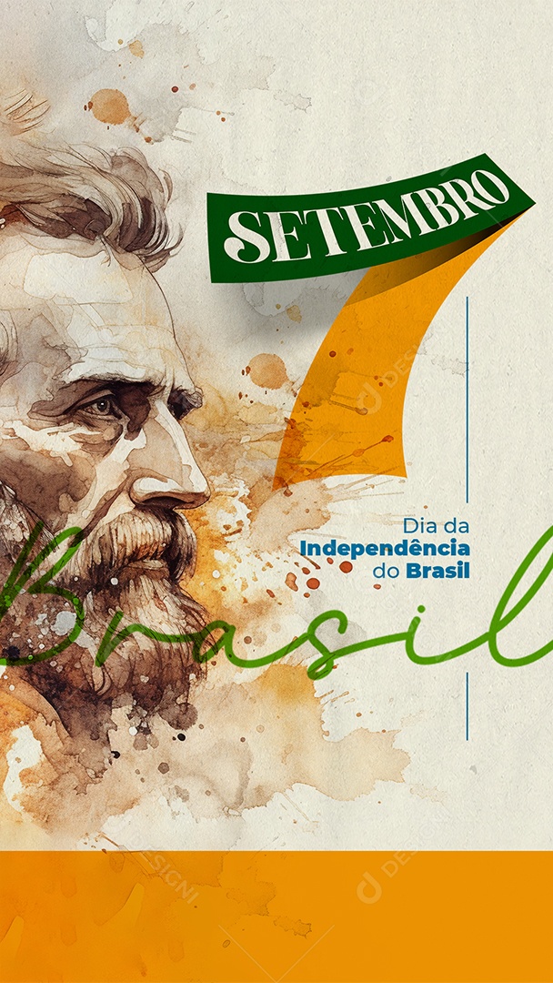 Story Dia da Independência do Brasil 7 De Setembro Social Media PSD Editável