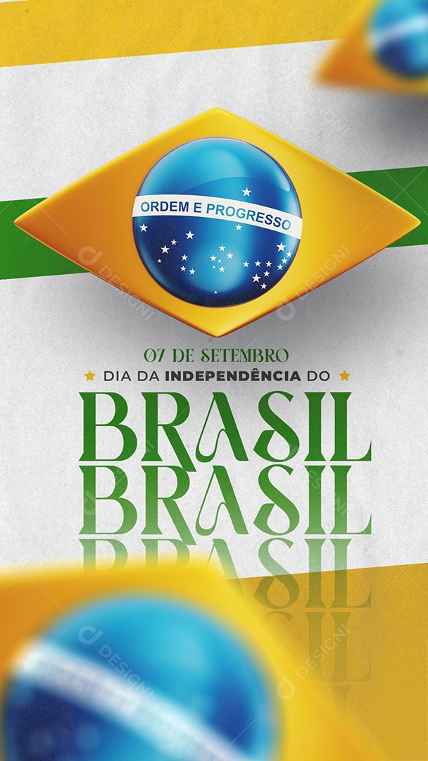 Story Dia da Independência do Brasil 07 De Setembro Social Media PSD Editável