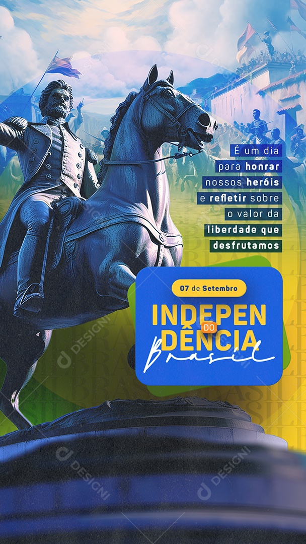 Story Dia da Independência do Brasil 7 De Setembro Social Media PSD Editável