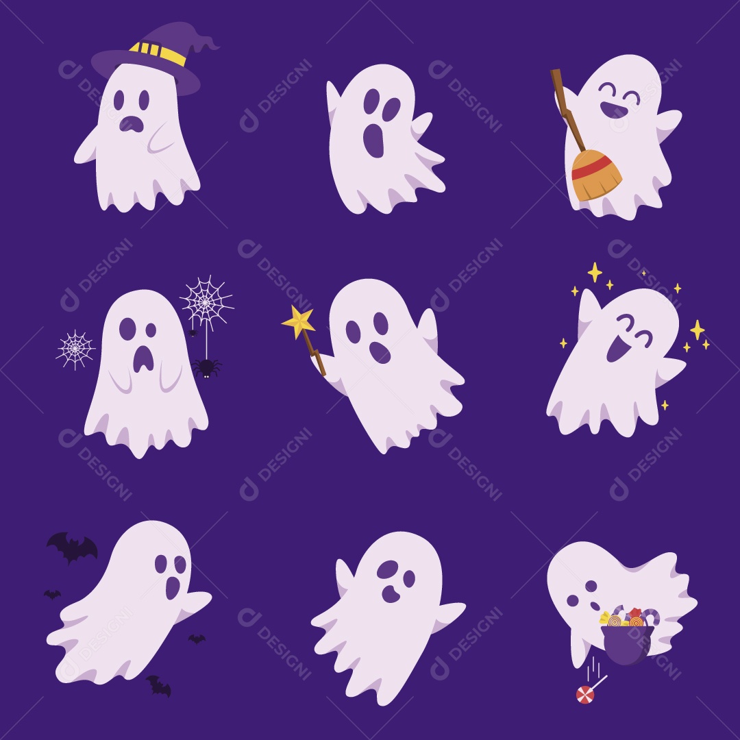 Fantasma Ilustração Vetor EPS