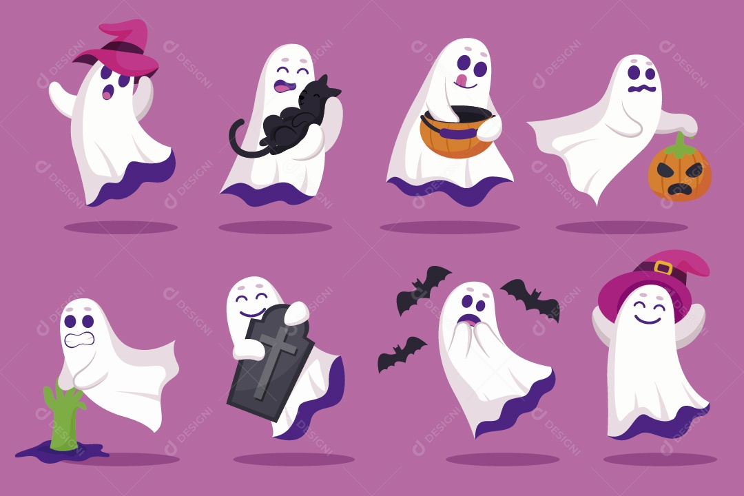 Fantasma do Halloween Ilustração Vetor EPS