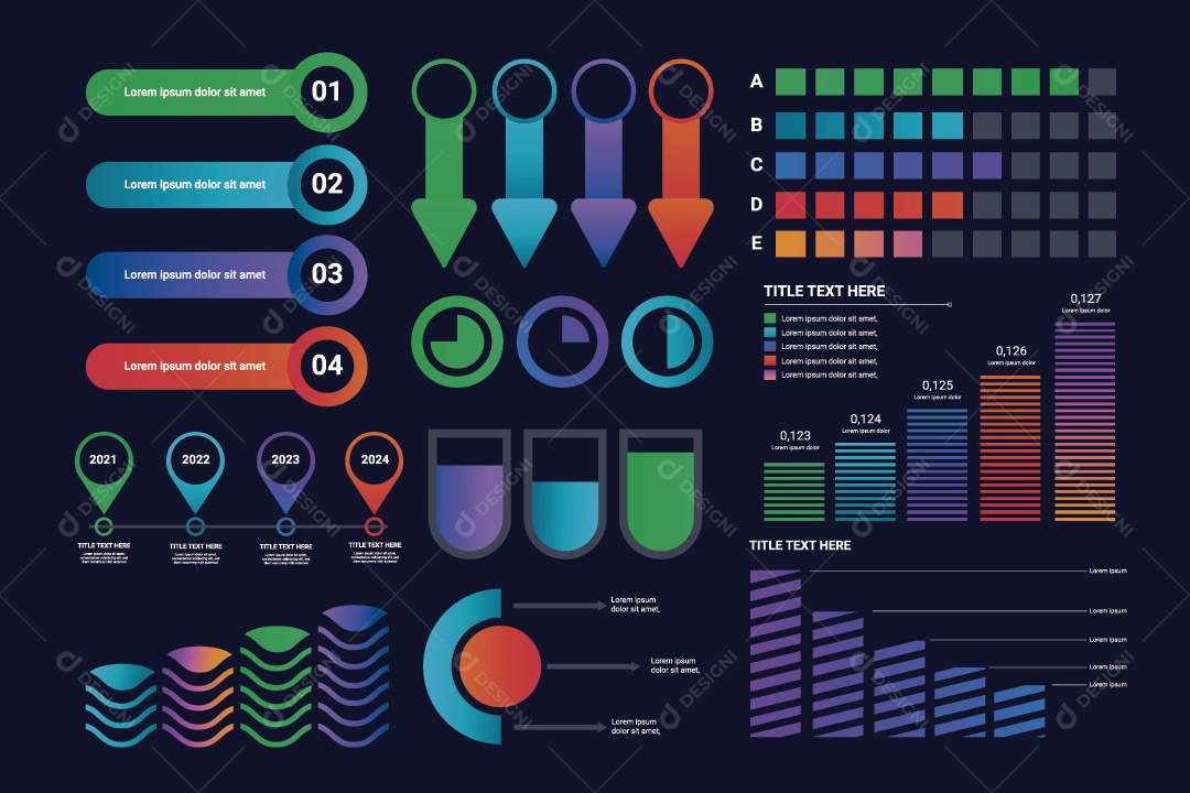 Infográfico Ilustração Vetor EPS