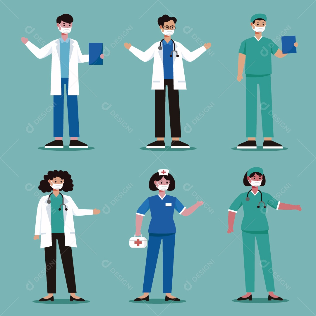 Medico Ilustração Vetor EPS