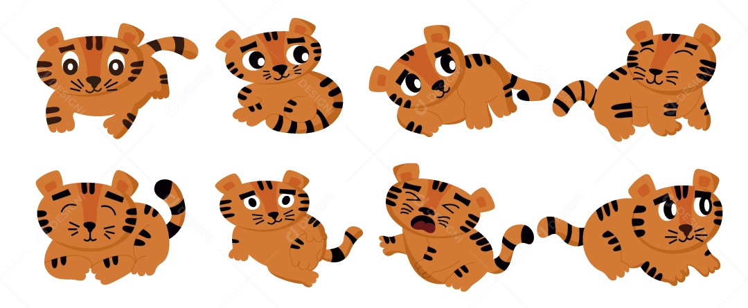 Tigre Ilustração Vetor EPS