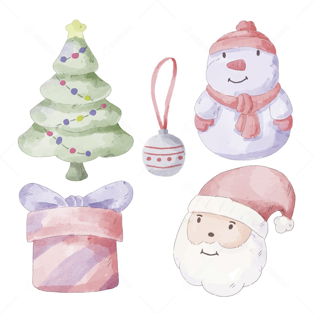 Elementos de Natal Ilustração Vetor EPS