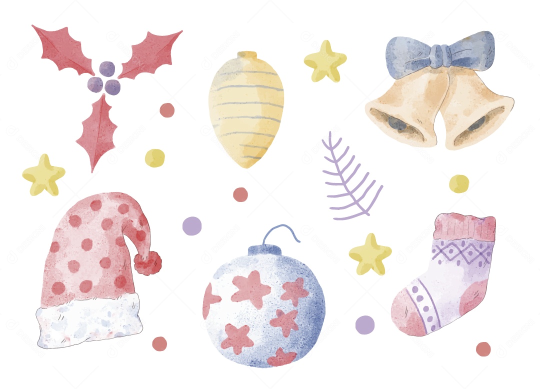 Elementos de Natal Ilustração Vetor EPS